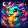 Colorful stylized panda avatar with exaggerated features for user profile
